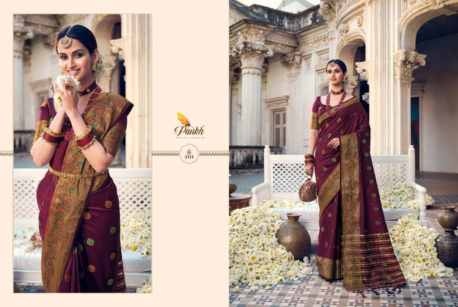 Pankh Ruchi Royal 1 New Designer Fancy Festive Wear Silk Saree Collection